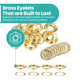 Large Brass Eyelets - (Pack of 10)
